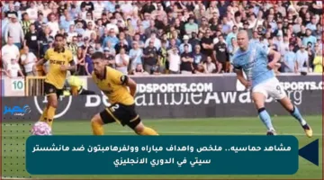 مشاهد حماسية.. ملخص وأهداف مباراة وولفرهامبتون ضد مانشستر سيتي في الدوري الإنجليزي